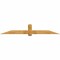 Ekena Millwork Eugene Rough Sawn Timber Gable Bracket, Western Red Cedar, 96"W x 16"H x 4"D x 6"F, 4/12 Pitch GBW096X16X0406EUG00RWR - alternate 1